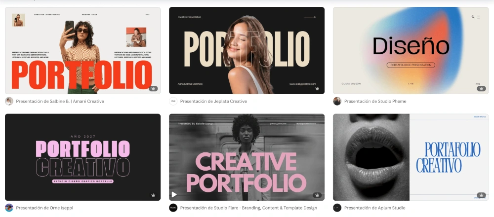 Los mejores portfolios UGC