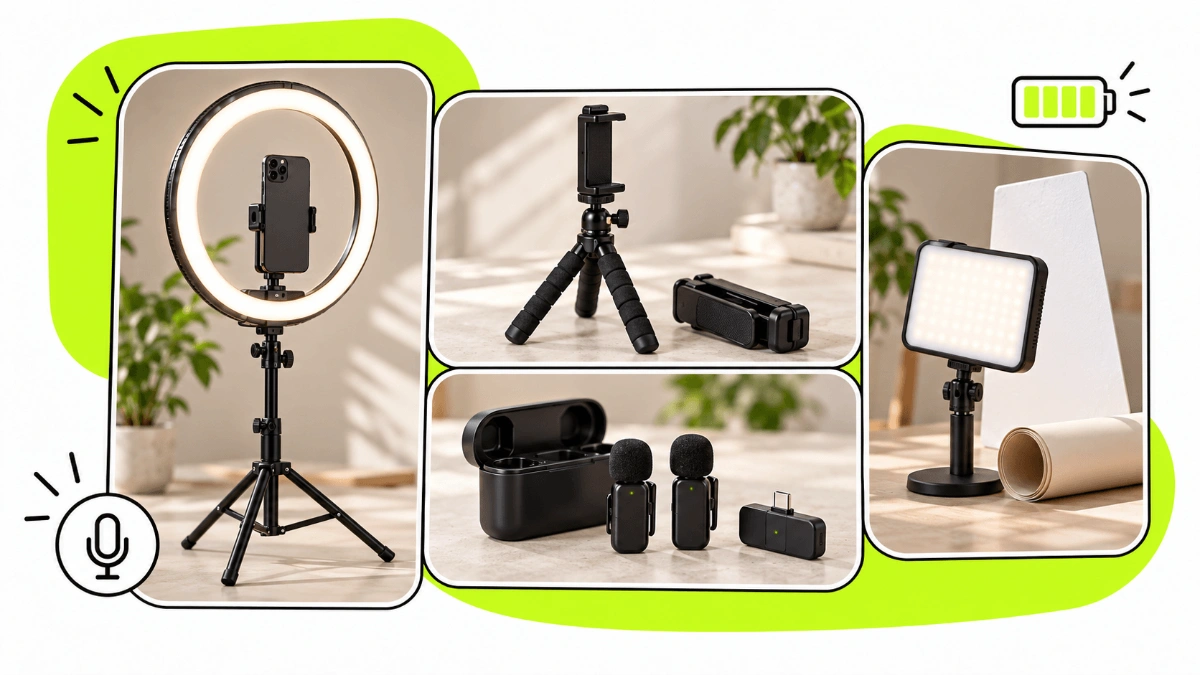 Accessori per UGC Creator: tutto quello che ti serve per creare contenuti